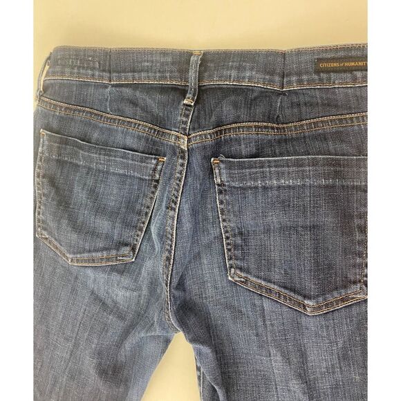 Citizens of Humanity Dani Cropped Straight Leg Jeans Blue - Size 30 (with darts) - Picture 11 of 15